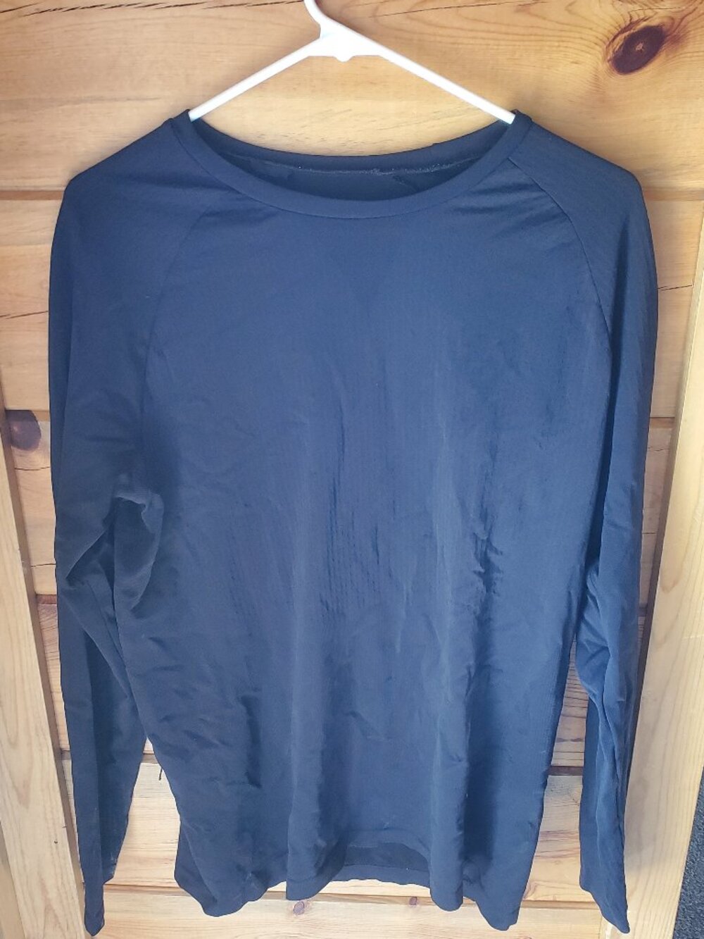 Salomon Long Sleeve Base Layer Shirt - Men's Size Medium - Black
